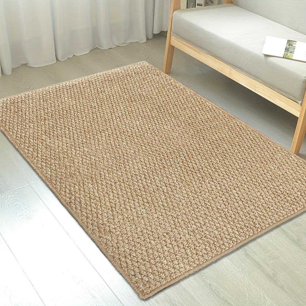 Braided Doormat - Beige Jute Rug - Indoor Outdoor - Water Resistant - Image 5