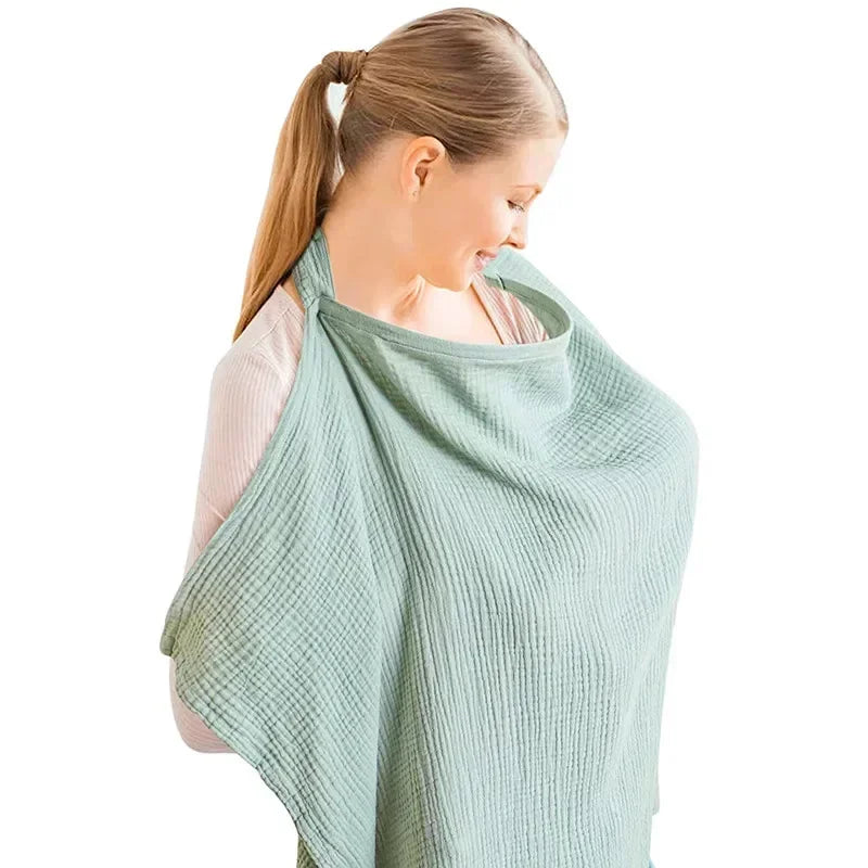 Breathable Nursing Cover Apron - Privacy Breastfeeding for Moms