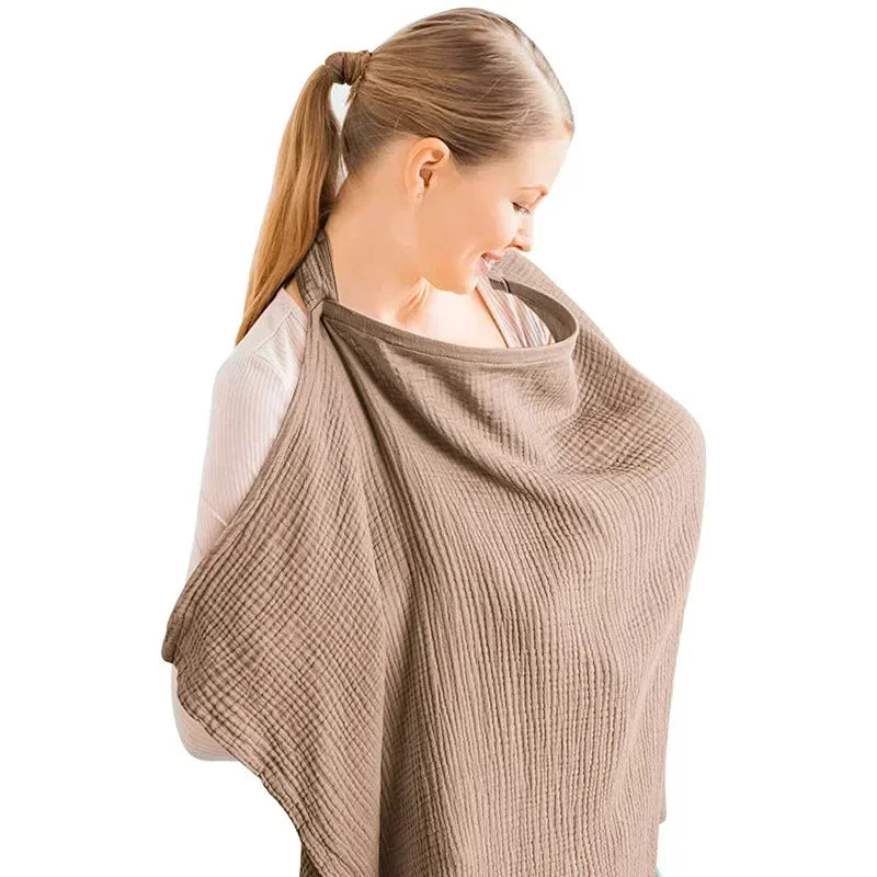 Breathable Nursing Cover Apron - Privacy Breastfeeding for Moms