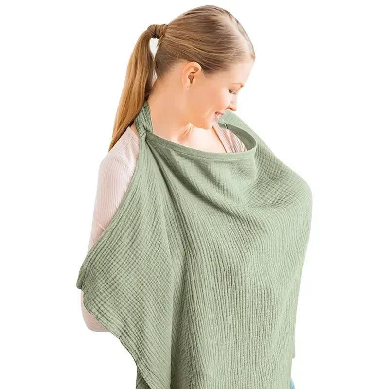 Breathable Nursing Cover Apron - Privacy Breastfeeding for Moms