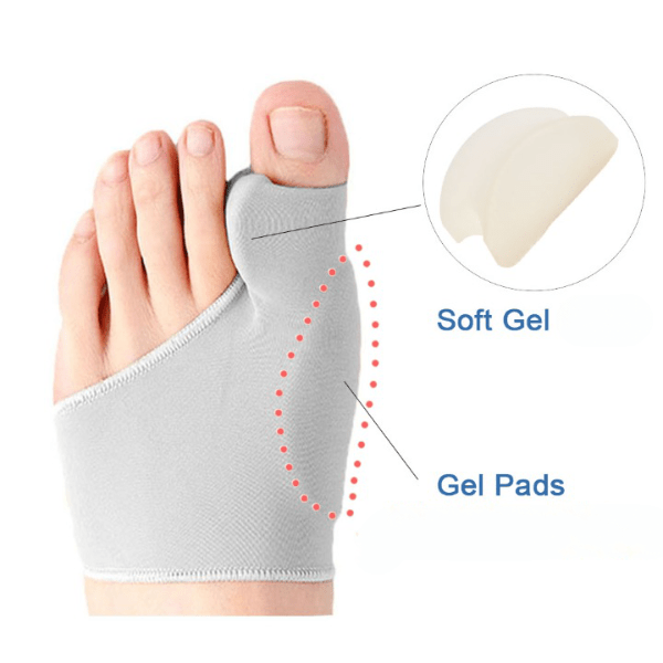 Bunion Corrector for Teens, Discreet and Comfortable, Soft Nude-Tone Fabric – Pain Relief