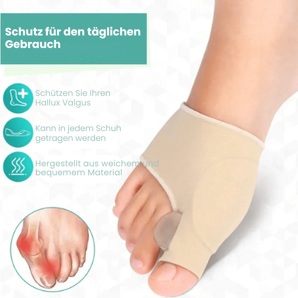 Bunion Corrector for Teens, Discreet and Comfortable, Soft Nude-Tone Fabric – Pain Relief