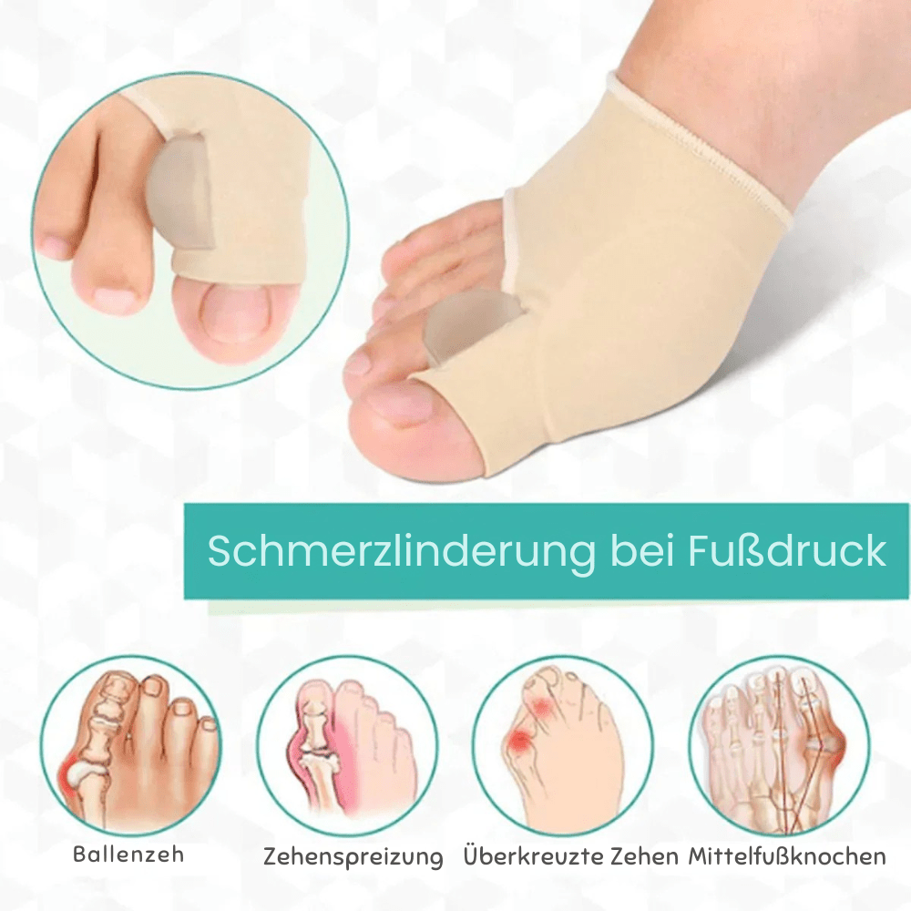 Bunion Corrector for Teens, Discreet and Comfortable, Soft Nude-Tone Fabric – Pain Relief