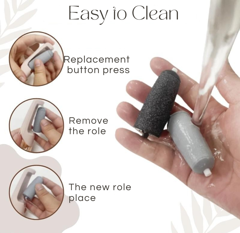 Callus Remover | Quartz Crystal Rollers | Waterproof & Rechargeable | CallusPro