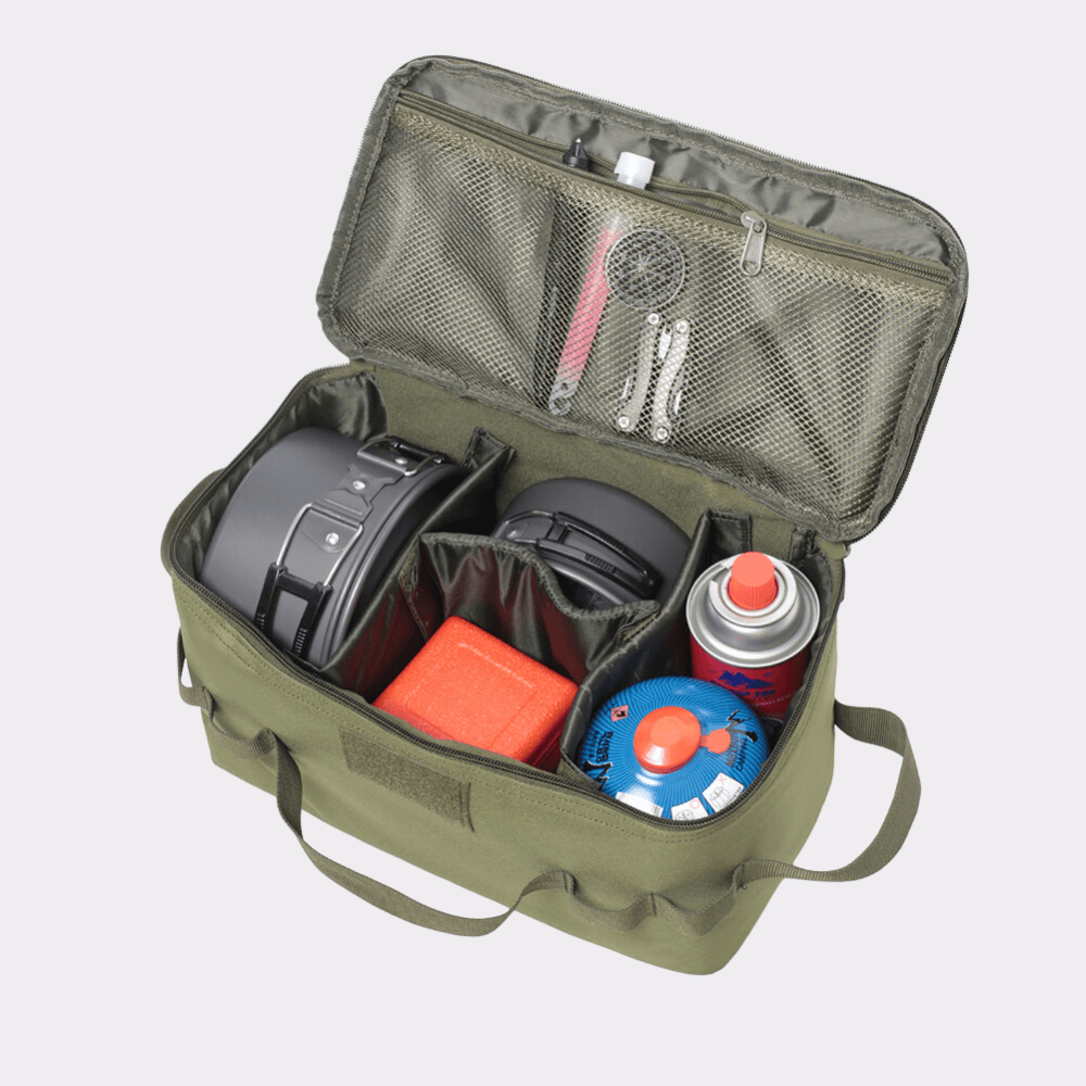 Camping Cooking Gear Storage Bag with Handles