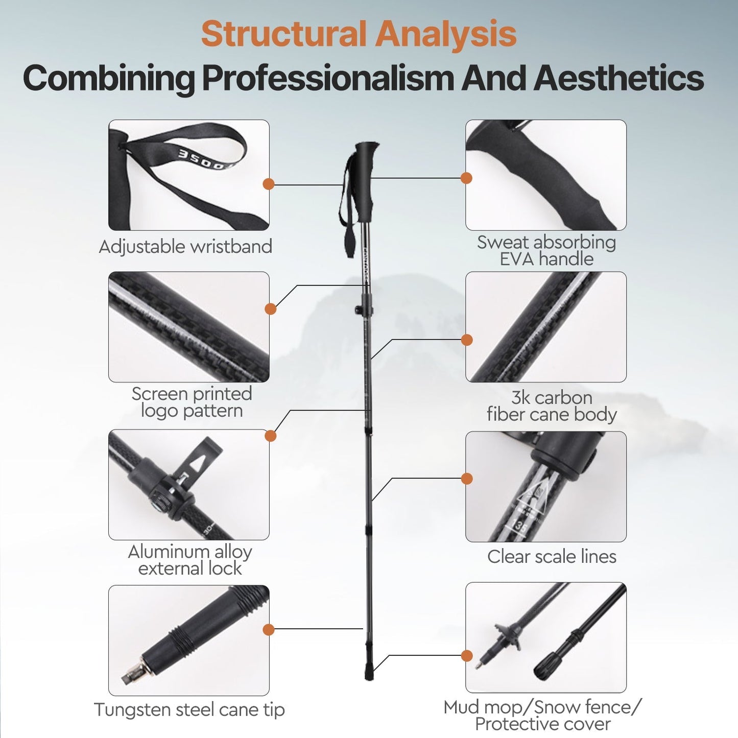 Carbon Fiber Trekking Pole