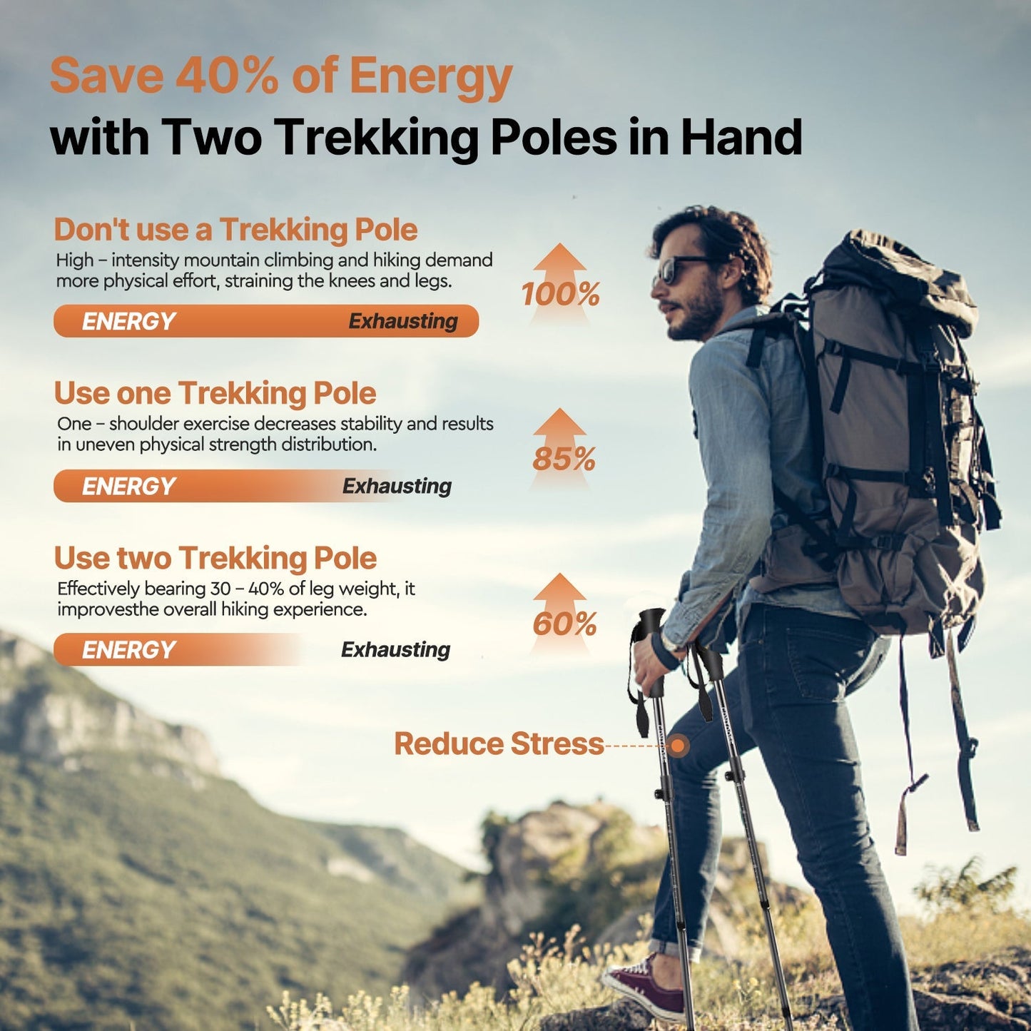 Carbon Fiber Trekking Pole