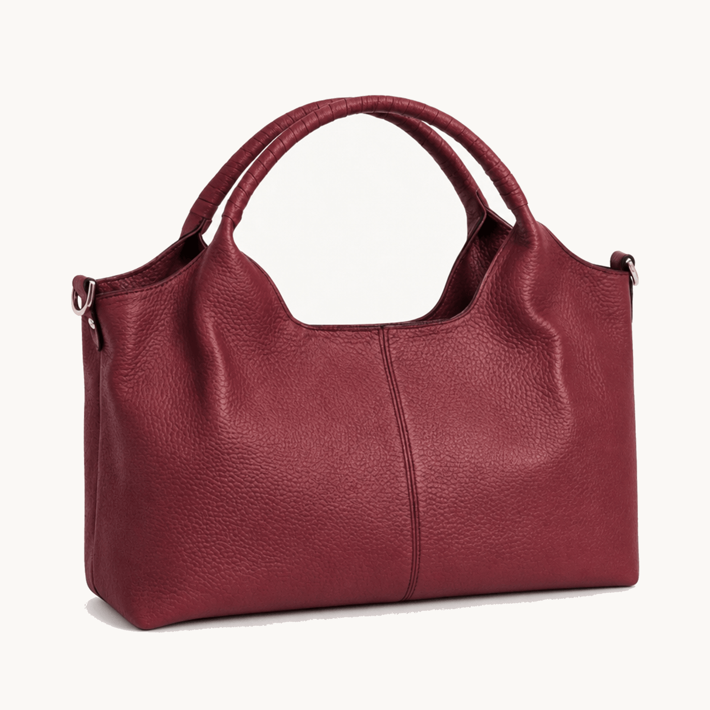 Carrina Soft Leather Everyday Hobo Bag