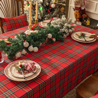 Carvallo - Plaid Christmas Tablecloth