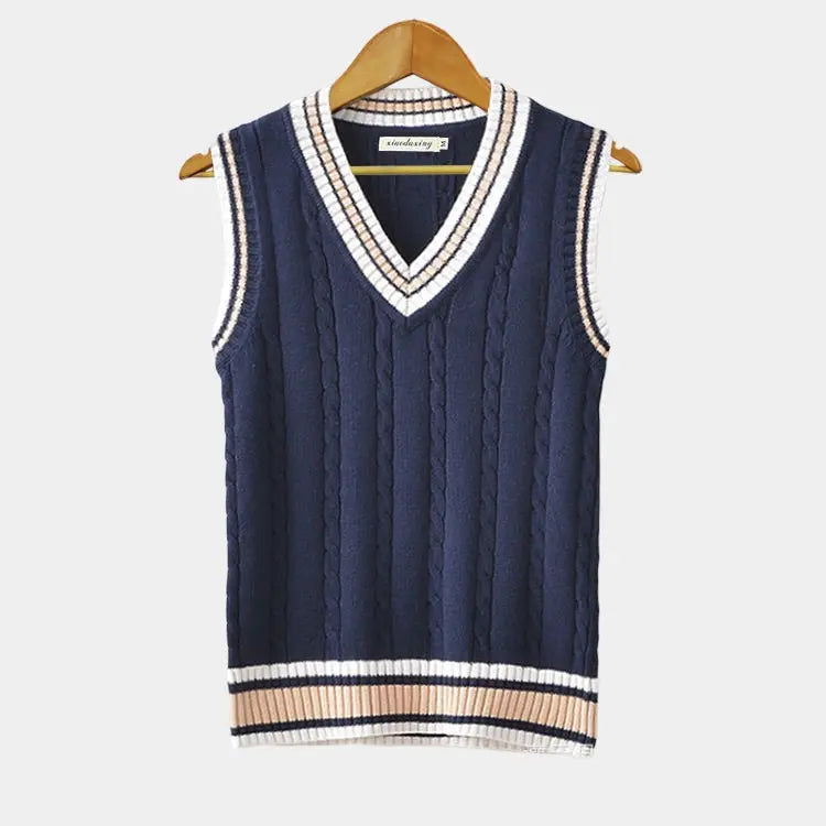 Casual College Style Vest