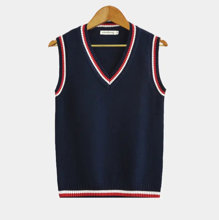 Casual College Style Vest