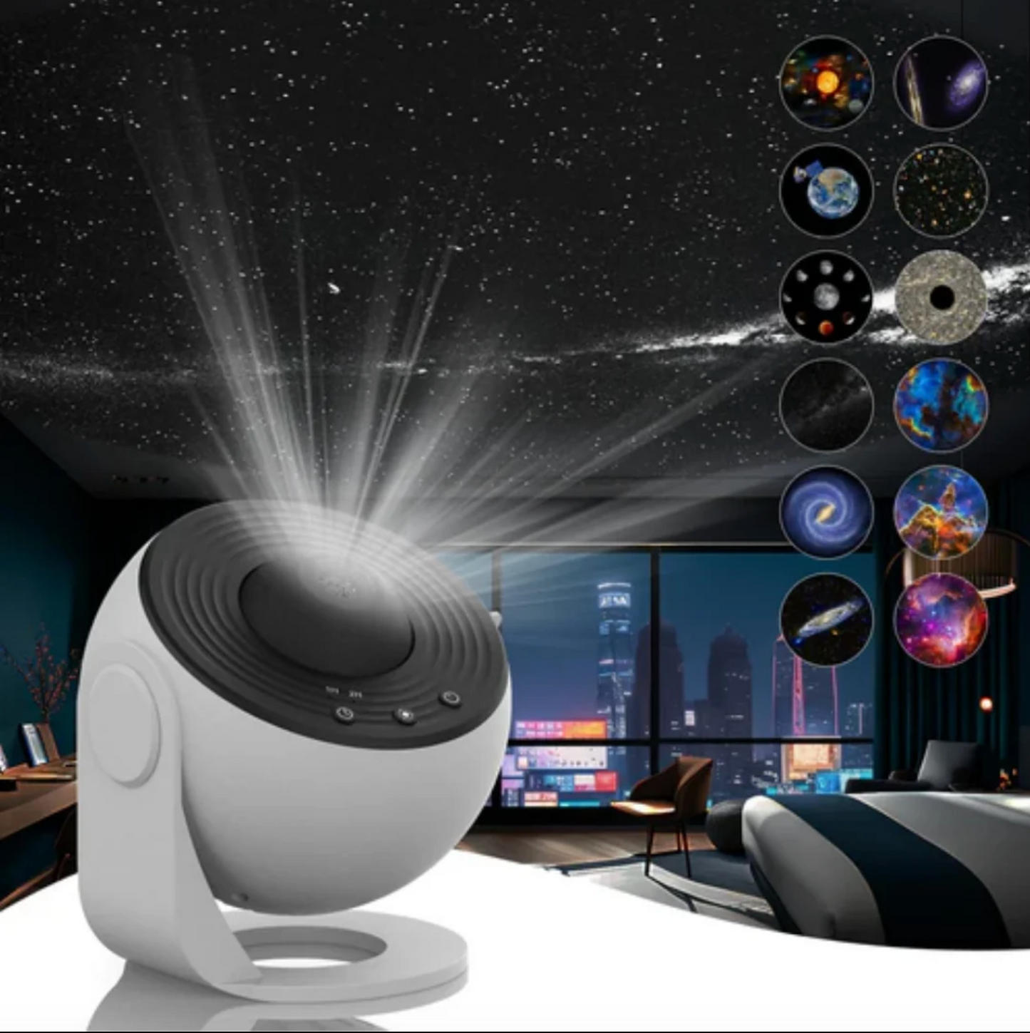 Celestial Dreams: 360° Planetarium Galaxy Projector - Full-Room Coverage