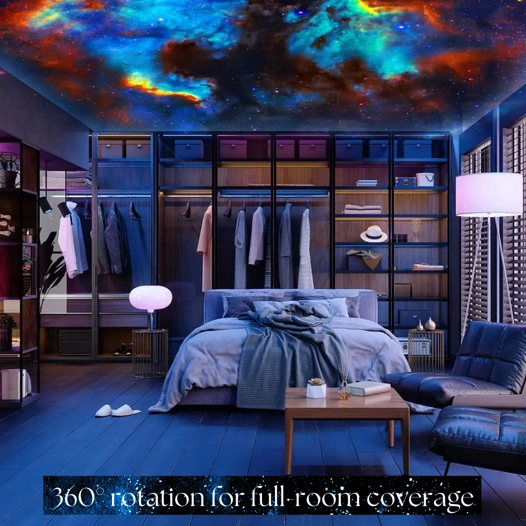 Celestial Dreams: 360° Planetarium Galaxy Projector - Full-Room Coverage