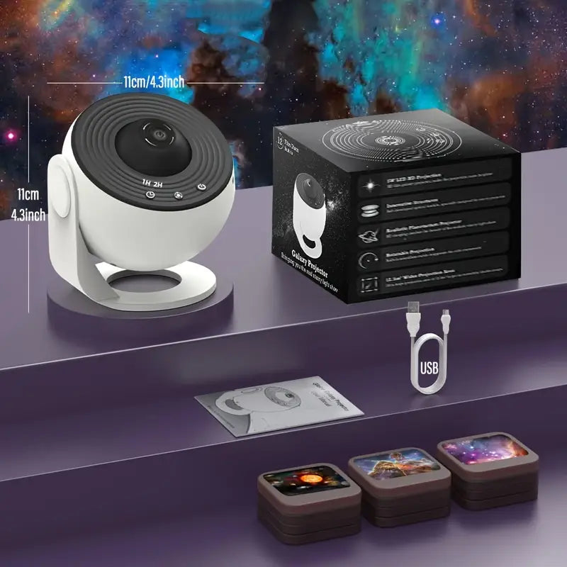 Celestial Dreams: 360° Planetarium Galaxy Projector - Full-Room Coverage