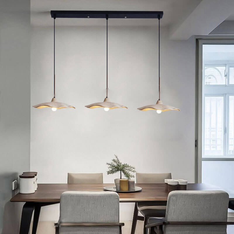 Cement Flower Pendant Light - Modern Rustic Style - Single Light - Image 3