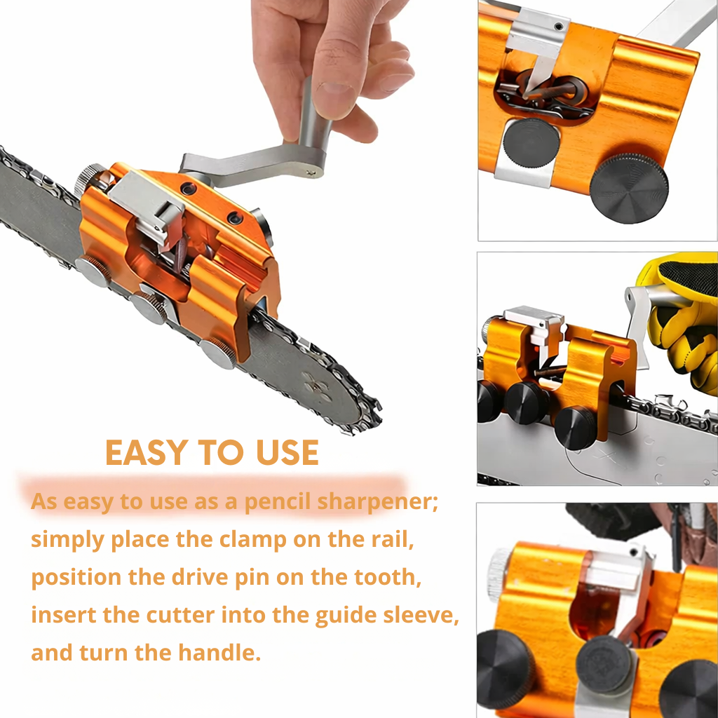 Chainsaw Sharpening | Manual Chainsaw Chain Sharpener | Uniform Sharpness in Minutes | ChainSharp Pro