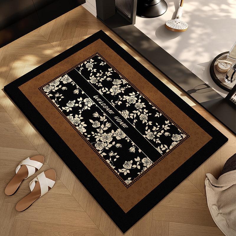 Checkerboard Patterned Entryway Mat