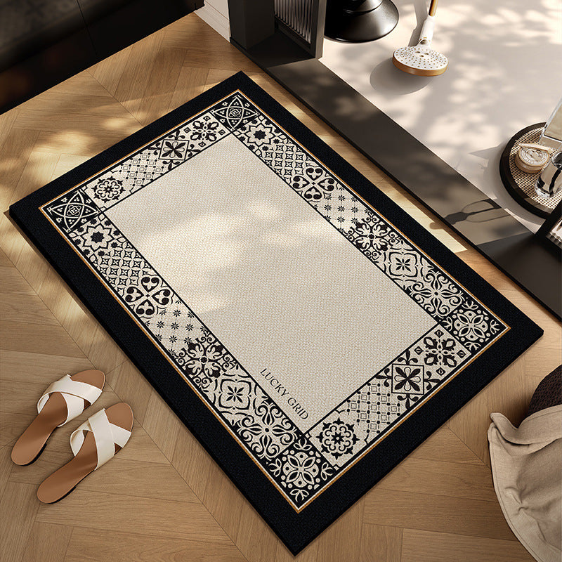Checkerboard Patterned Entryway Mat