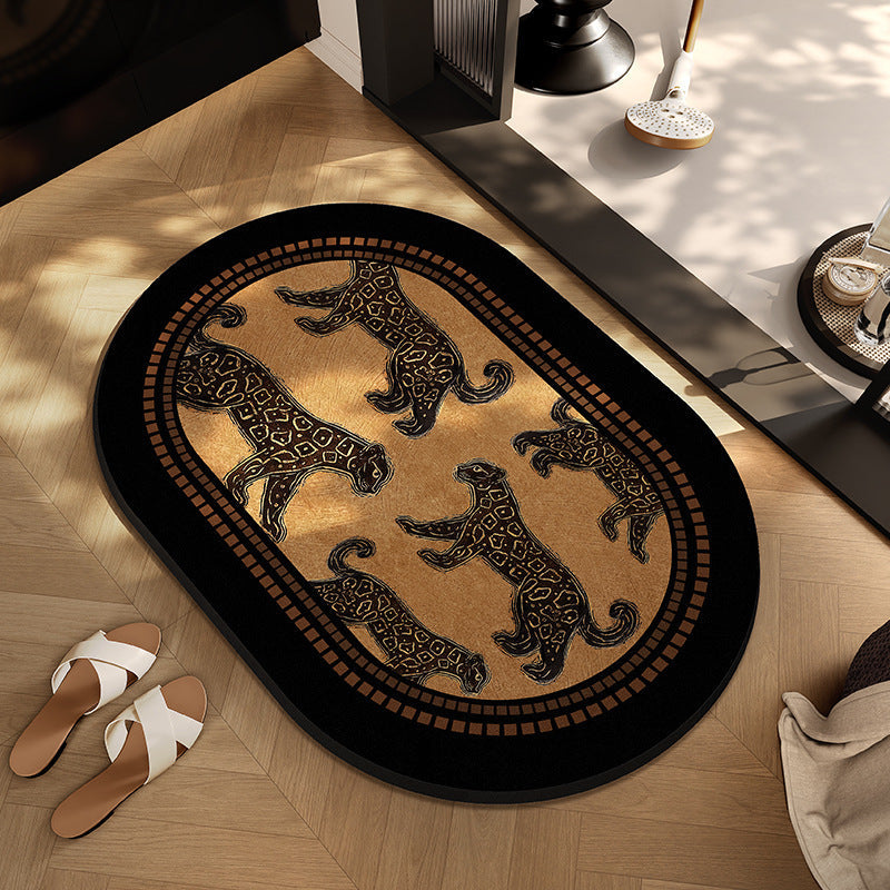 Checkerboard Patterned Entryway Mat