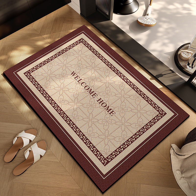 Checkerboard Patterned Entryway Mat