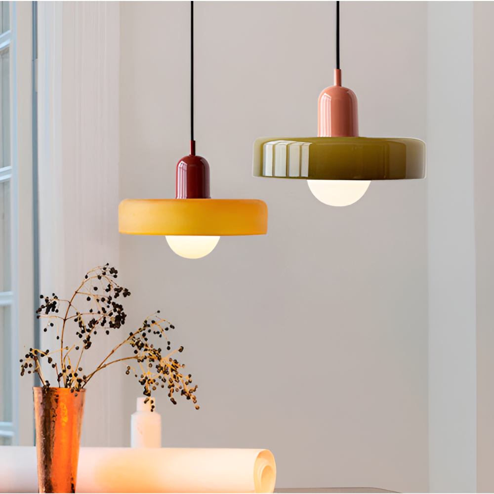 Chic Ceiling Lamp - Adjustable Glass Pendant Light