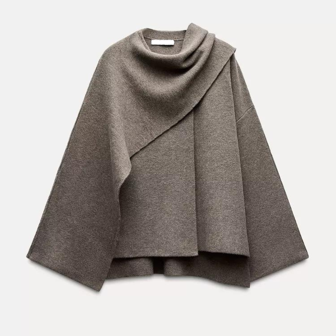 Chic Warm Asymmetric Poncho