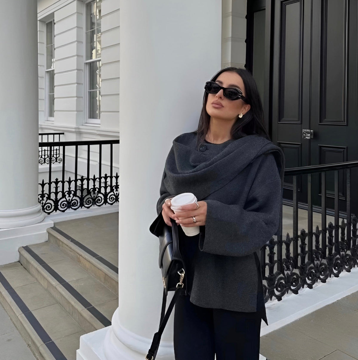 Chic Warm Asymmetric Poncho
