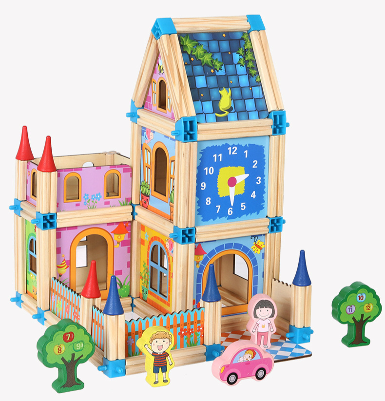 Children's Creative Wooden Construction Set