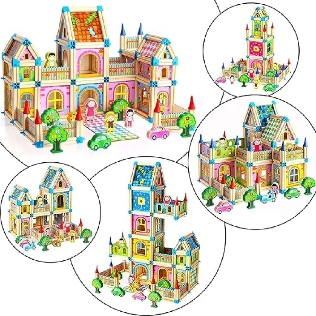 Children's Creative Wooden Construction Set