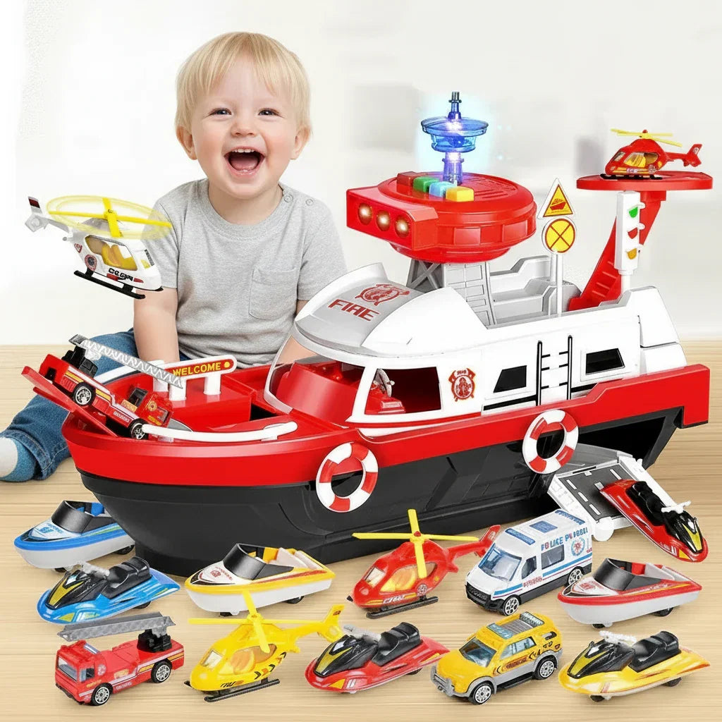 Children's Interactive Musical Toy Boat with Lights & Sounds