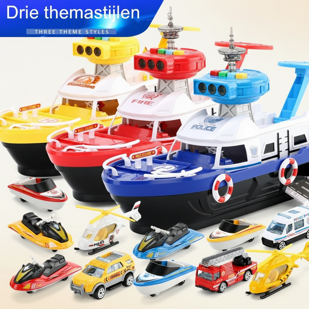 Children's Interactive Musical Toy Boat with Lights & Sounds