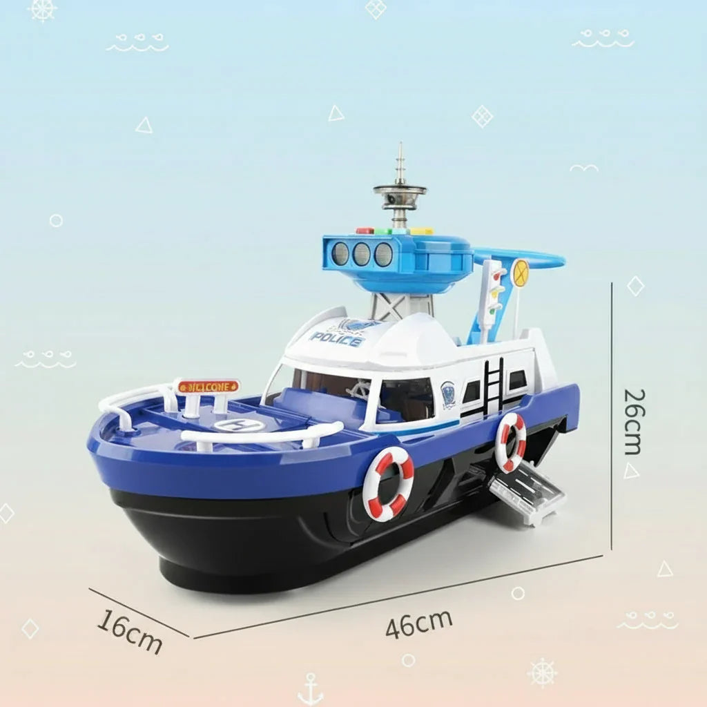 Children's Interactive Musical Toy Boat with Lights & Sounds