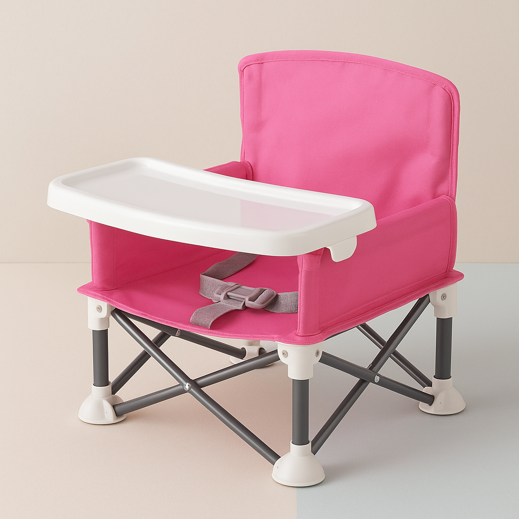 Children's Portable Outdoor Dining Chair with Tray