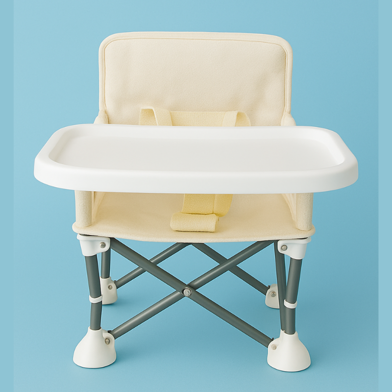 Children's Portable Outdoor Dining Chair with Tray
