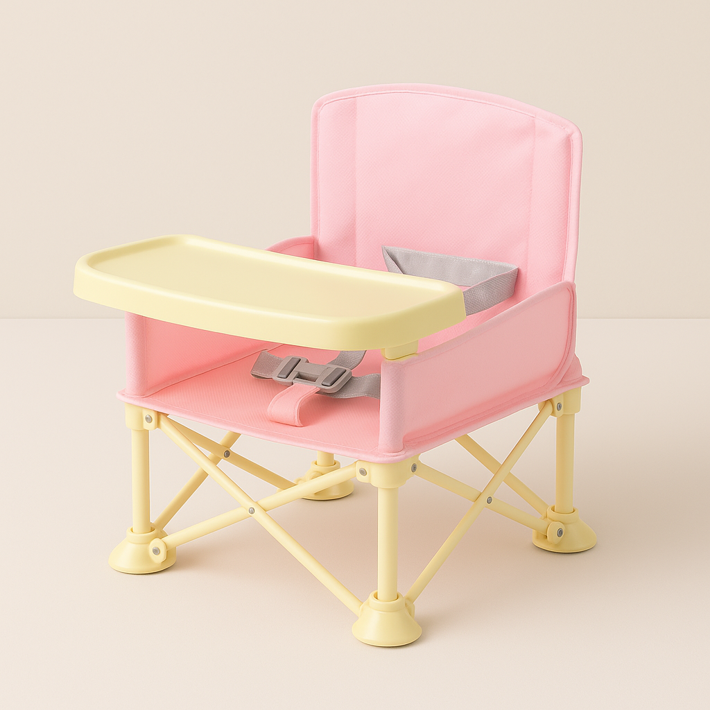 Children's Portable Outdoor Dining Chair with Tray