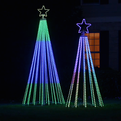Choreographed Light Show Tree