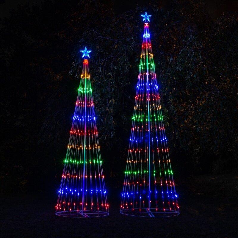 Choreographed Light Show Tree