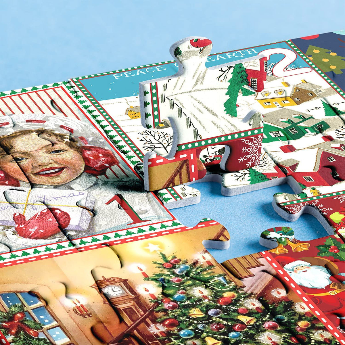Christmas Advent Calendar 1000-Piece Jigsaw Puzzle