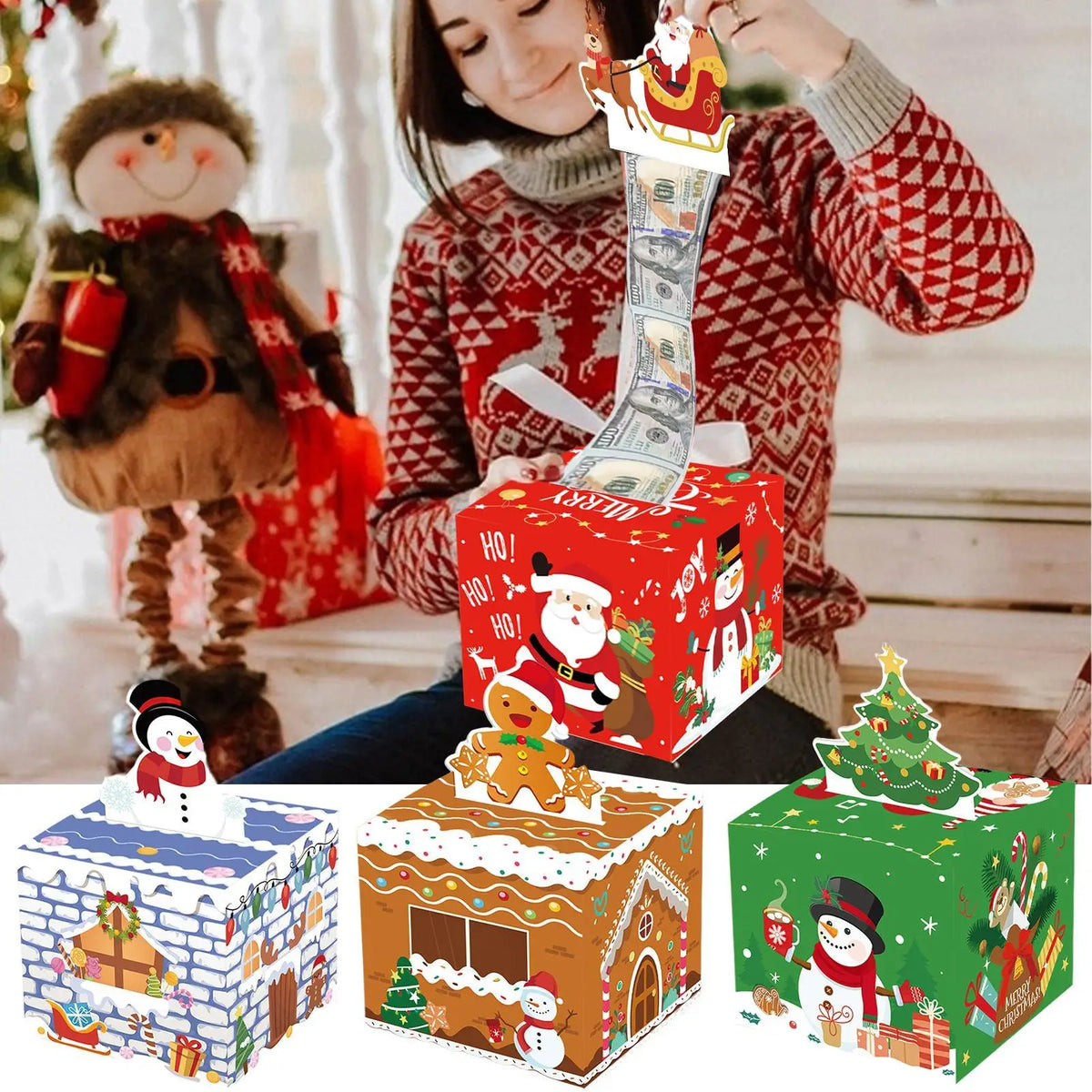 Christmas Gift Money Box