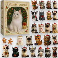 Christmas Tree-Shaped Cat Advent Calendar