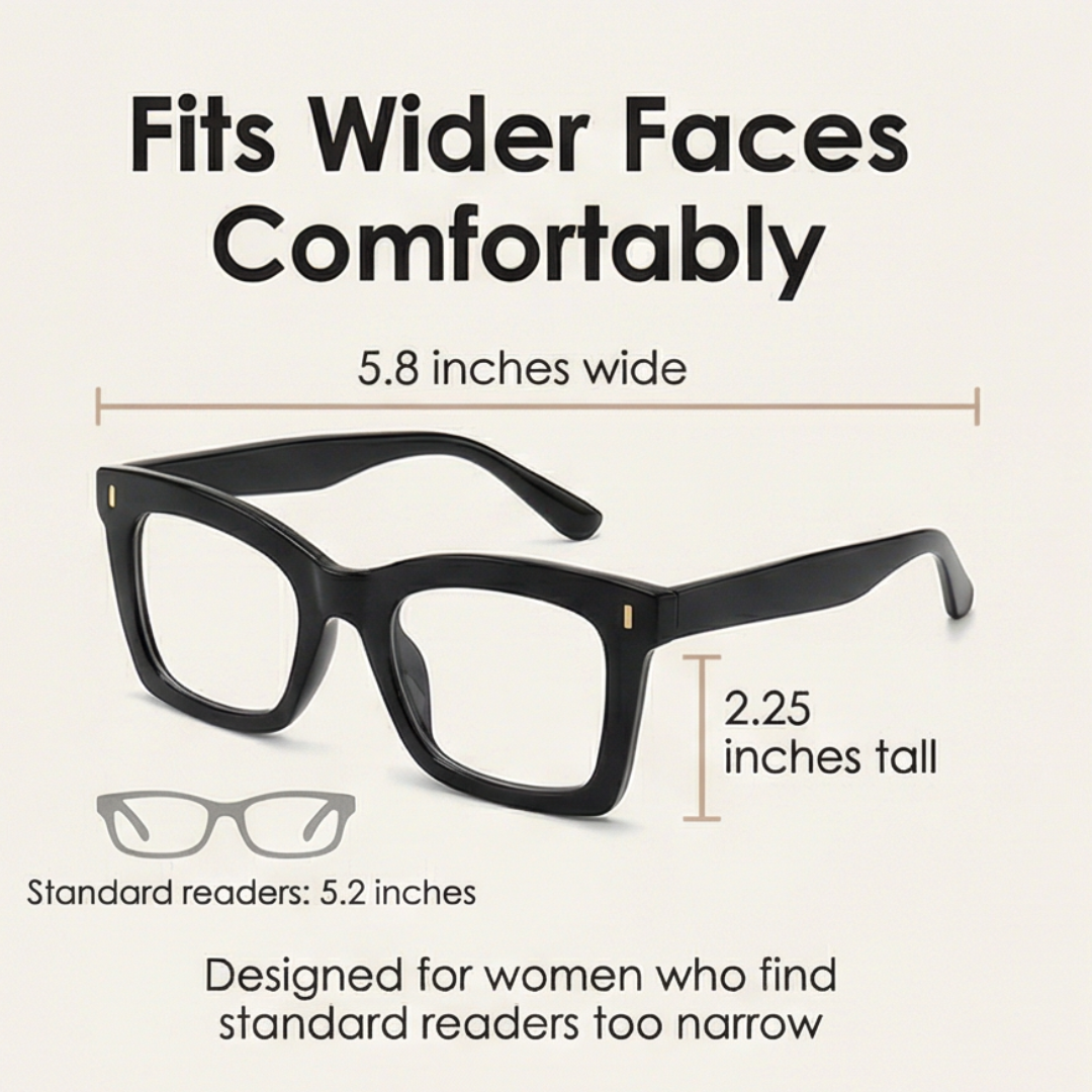 Clarisse – Stylish Oversized Readers for Women