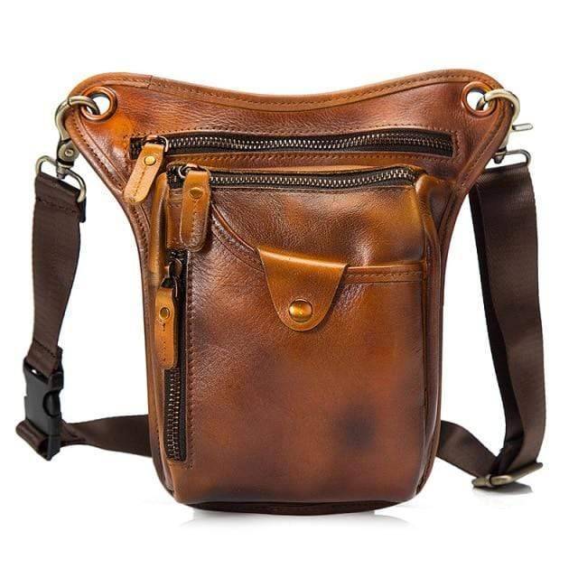Classic Genuine Leather Shoulder Sling Bag