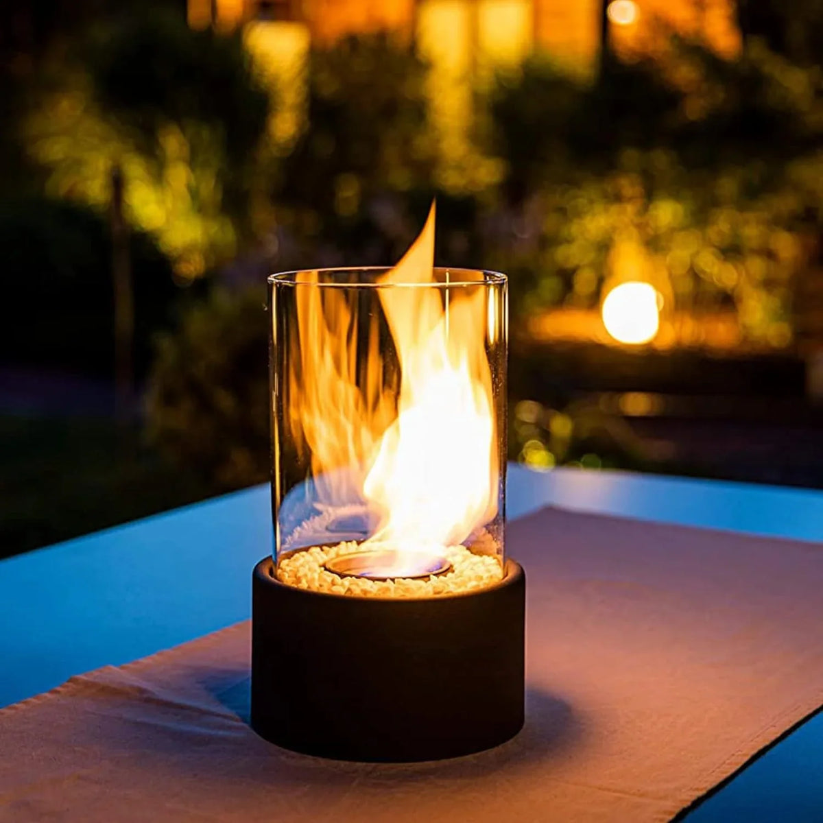Classic Open Flame Oil Table Lamp