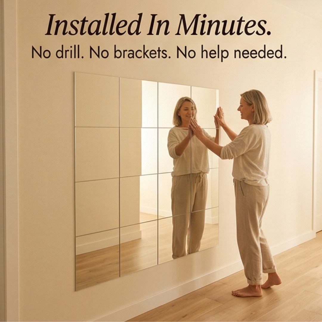 Clearvue – Shatterproof Full Length Wall Mirror Tiles