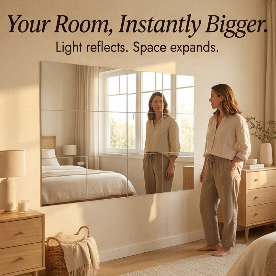 Clearvue – Shatterproof Full Length Wall Mirror Tiles