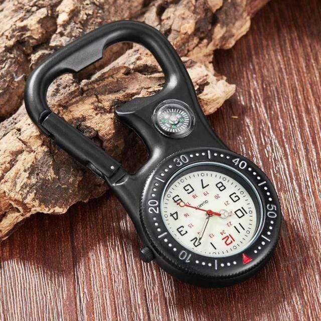 Clip-On Carabiner Quartz Pocket Watch