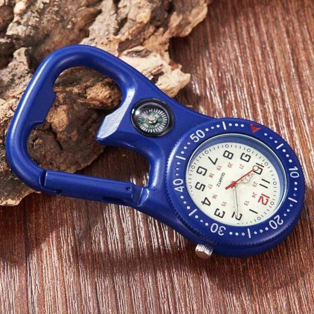 Clip-On Carabiner Quartz Pocket Watch