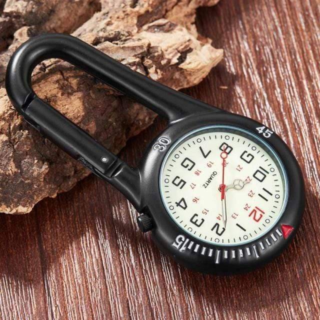 Clip-On Carabiner Quartz Pocket Watch