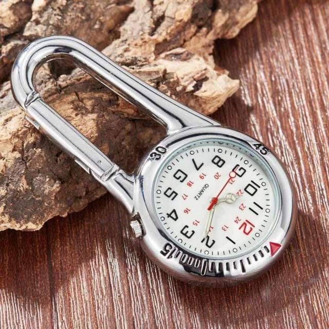 Clip-On Carabiner Quartz Pocket Watch