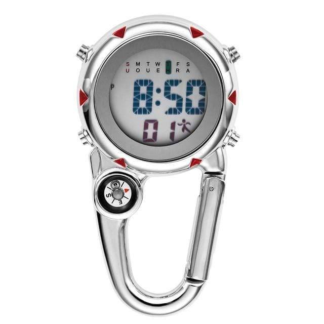 Clip-On Carabiner Quartz Pocket Watch